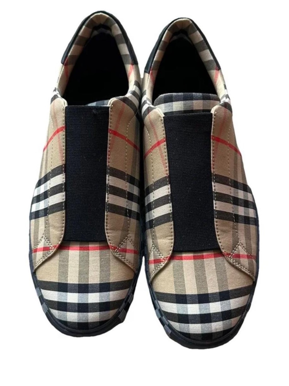 Authentic Burberry Vintage Check Slip-On Trainers Sneakers EU 41 US Men’s 8